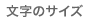 文字サイズ
